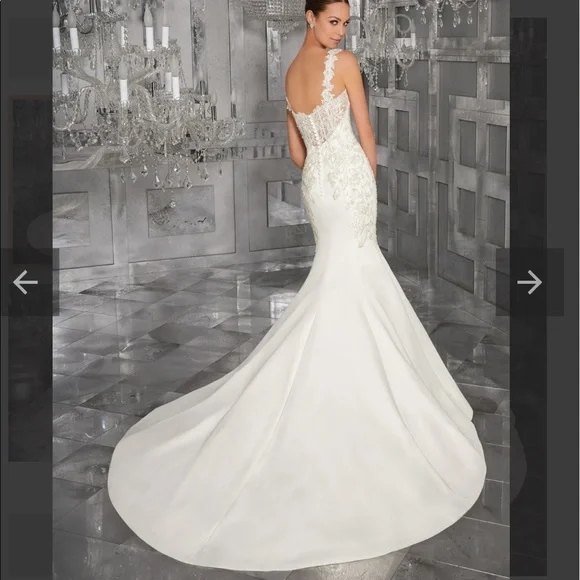 MORILEE Mori Lee BLU MADELINE GARDNER Maris Wedding Dress 6 - Picture 3 of 7